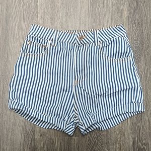 Forever 21 high waisted striped shorts